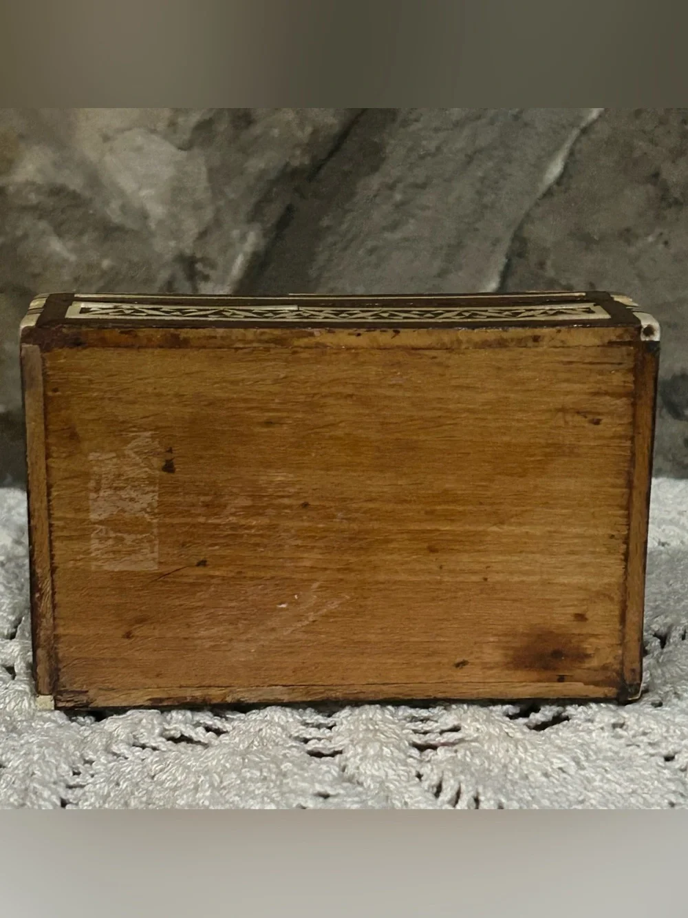 Vintage Middle Eastern Marquetry Jewelry Box